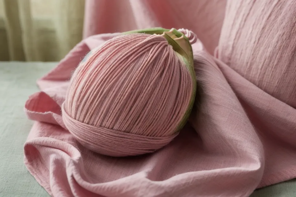 Hilaza teñida con tintes naturales mostrando diferentes niveles de absorción y fijación del color.